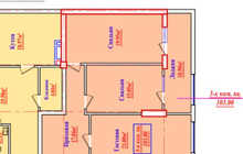 3-комн. квартира, 103 м² 11 этаж на продажу