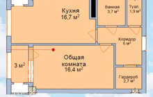 3-комн. квартира, 117 м² 10 этаж на продажу