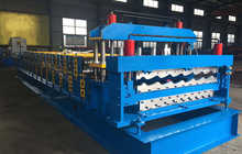 Двухярусная линия для производства профнастила C20 и металлочерепицы Монтеррей in China