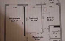 2-комн. квартира, 71.2 м² 7 этаж на продажу